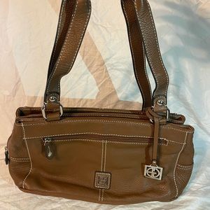 Giani Bernini Brown Leather Shoulder Bag